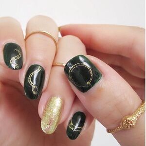 Scratch Gilded Serpent Snake Nail Wraps Gold Good Girl Jewelry